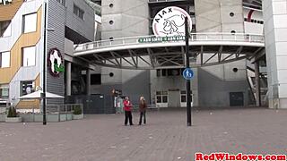 hey, wanna see how this inked goth prostitute pleasures an amsterdam tourist with her skills?