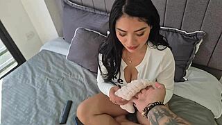 Colombian influencer deepthroat blowjob monster cock big pussy big clit pov cum in mouth 😈