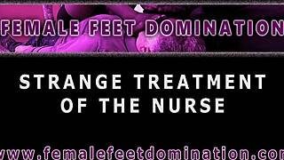 Mature Nurse Makes Patients Smell Stinky Feet