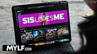 Neko girl enjoys stepbro's attention