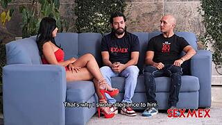 Does Lina Henao Breastfeed Her Husband's Friend In This Quickie?