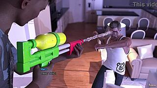 Chaval de 18 años triunfa con su canguro mientras sus padres no están en casa!