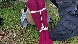 caressing her dirty outdoor socks feels so wrong yet right.