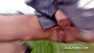 Marco Nero Fists Italian Brunette's Shaved Pussy And Asshole In Pov