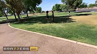 sofi ryan dives into nina diaz's tight pussy while bouncing on xander corvus's cock! interracial group fun!