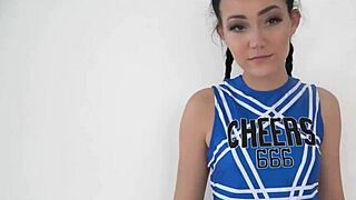 Brutal fuck for cheerleader. She's wet and ready!