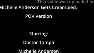 Michelle Anderson gets creampied in POV. Behind the scenes with toys and blowjob