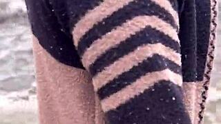 Crazy Horny Girl Climbs Hill To Offer Her Wet Pink Pussy!