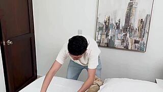 Kylei Eliish Uses Her Nerdy Stepbro Like A Toy And He Fucks Her Tight Milf Pussy!