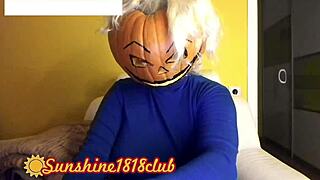 Happy Halloween Pervs, Big Boobs Pumpkin Cam Recorded