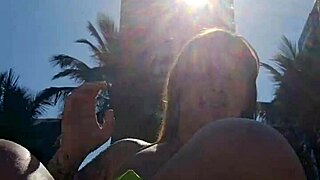 the guys on the beach can't stop staring at me flashing