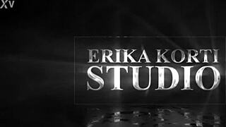 tiny aliska dark drinks urine and takes three blacks in her tight holes