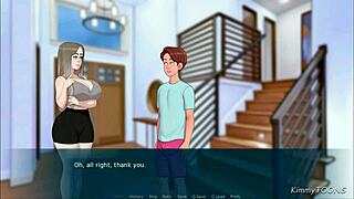 Wow! Best friend's mom sucked my cock under the dinner table!