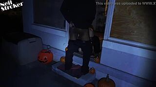 vampires kiss with masked doggystyle and big black cock