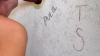 I found a gloryhole and got my mouth stuffed with huge cock outdoors