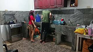 Perverted neighbor flaunts her huge ass while he's watching 😈