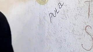 I found a gloryhole and got my mouth stuffed with huge cock outdoors