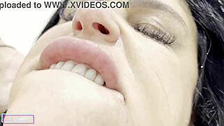 Caught my Brazilian wife preparing her pussy for her lover's visit. So tempting.