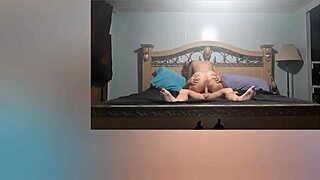 ant in lingerie with muscular bodybuilder for a juicy session