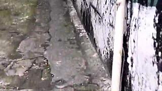 Crazy Horny Girl Climbs Hill To Offer Her Wet Pink Pussy!