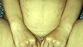 that cute blonde bhabhi gets her wet pussy fucked hard with a dildo