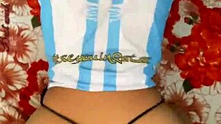 I fuck a Messi fan Latina amateur hard!
