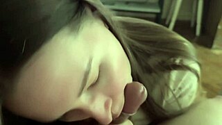 Real Amateur Couple Shares Homemade Sex with Long Slobbery Blowjob