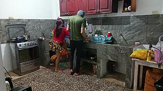 Perverted neighbor flaunts her huge ass while he's watching 😈