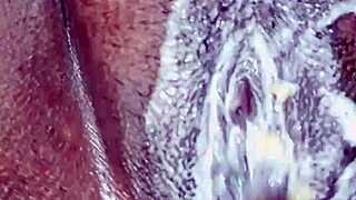 step mom's pussy gets ice cream before a tasty lick