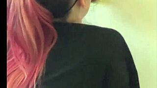 I found a gloryhole and got my mouth stuffed with huge cock outdoors