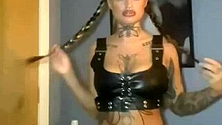 big titty goth fingers herself hard while cumming