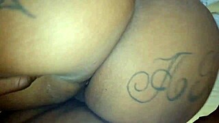 Chubby ebony babe wants strong ass pounding and full creampie