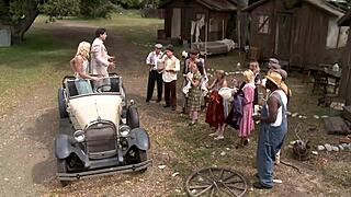 Amber Rayne, Hannah West, And Kaci Star In Outdoor Gangbang