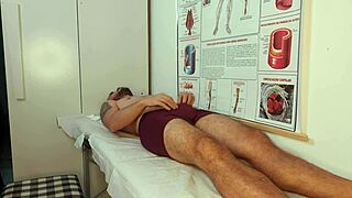 Patient Gets Hard from Nurse's Touch in Uniform