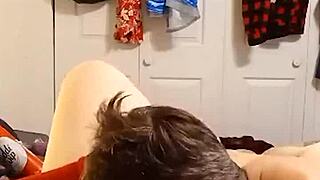 Jerry sucks whip cream off my big tits and eats my pussy until I cum hard in my step cousin's face