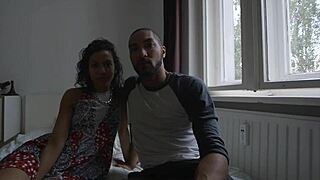 She loves riding his hard cock while filming it