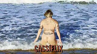 Monster cock rides ass, creampie drips hot and sticky.