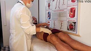 Patient Gets Hard from Nurse's Touch in Uniform