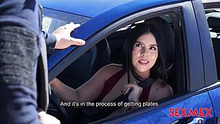 sexmex - big booty lady elizabeth m�rquez showing off her curves in a casual scene