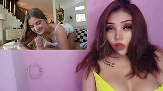 little stepsister learns sex from her brother.