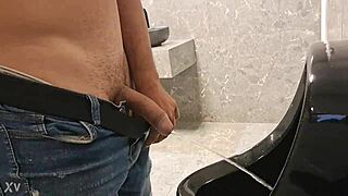 Diogo Brasileiro masturbating solo in brazilian style