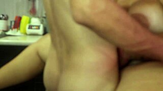 Fucked in the Kitchen with Hot Stepmom Intense Sex