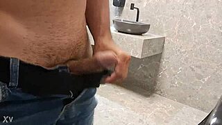 Diogo Brasileiro masturbating solo in brazilian style