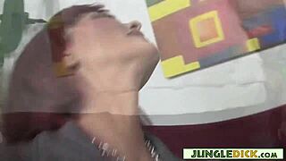 Hey, watch this wimpy white boy get his ass taken by Carrie Ann's big black cock