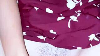 Skinny asian teen with big natural tits reaches orgasm in homemade girl next door scene