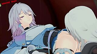 Wow, Honkai Stelle and March 7th in wild hentai action!