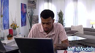 black guy gives his fat girlfriend ashley garland an anal creampie in huge blowjob