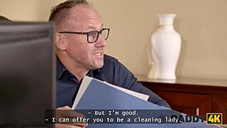 Daddy4k Cute Naomi Love Shows Big Natural Tits for Job