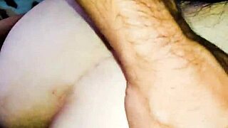 Mature wife's wet holes close-up during anal.