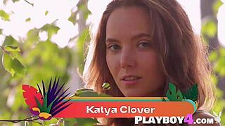 russian babe katya clover shows her amazing natural body in posing session